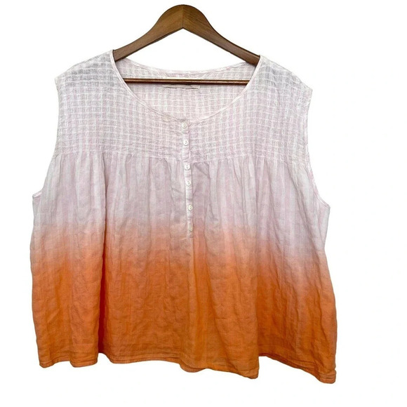 Free People We The Free Little Bit Of Something Ombre Top Hippie Size Medium - Picture 6 of 6